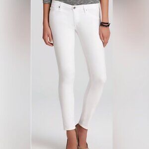 Uniqlo Mid Rise Stretch Skinny Jeans - White Size 28 x 33